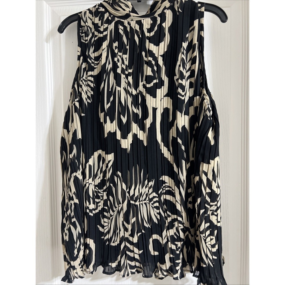 Adrianna Papell Women's Pleated Halter Too and Pant Set Size M
